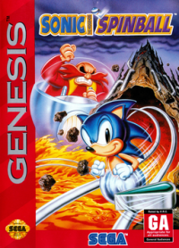 Sonic Spinball Sega Genesis US box art